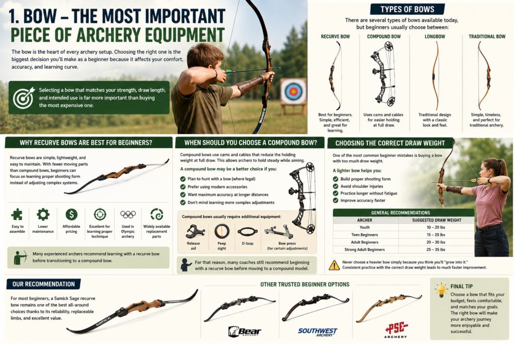 Best archery equipment as BOW