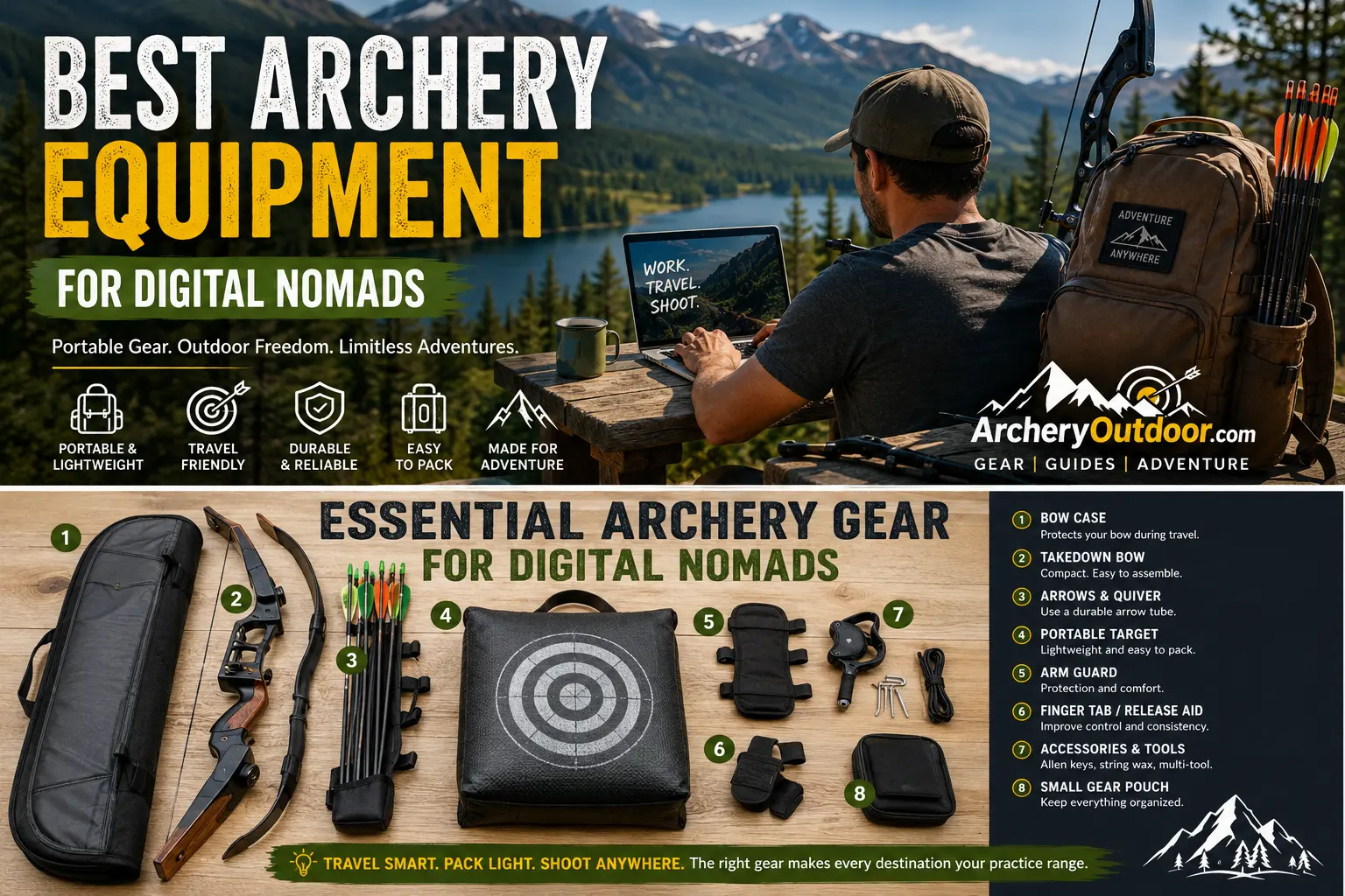 Best Archery Equipment for Digital Nomads