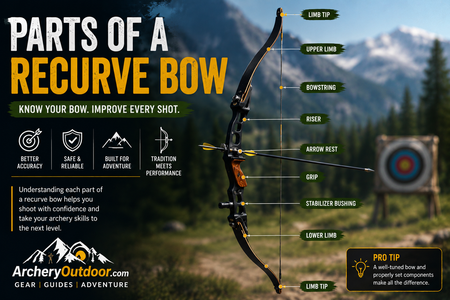 Parts of a Recurve Bow Complete Guide for Beginners Parts of a Recurve Bow Complete Guide for Beginners